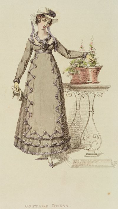 Cottage Dress, September 1820 by English School